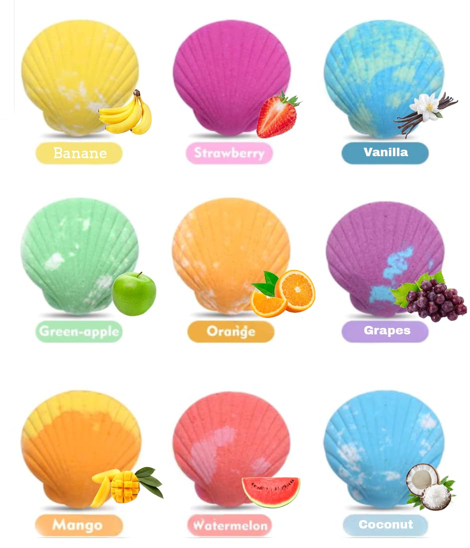 Generic hand next to bath bomb showing size and convenient one-per-bath portion