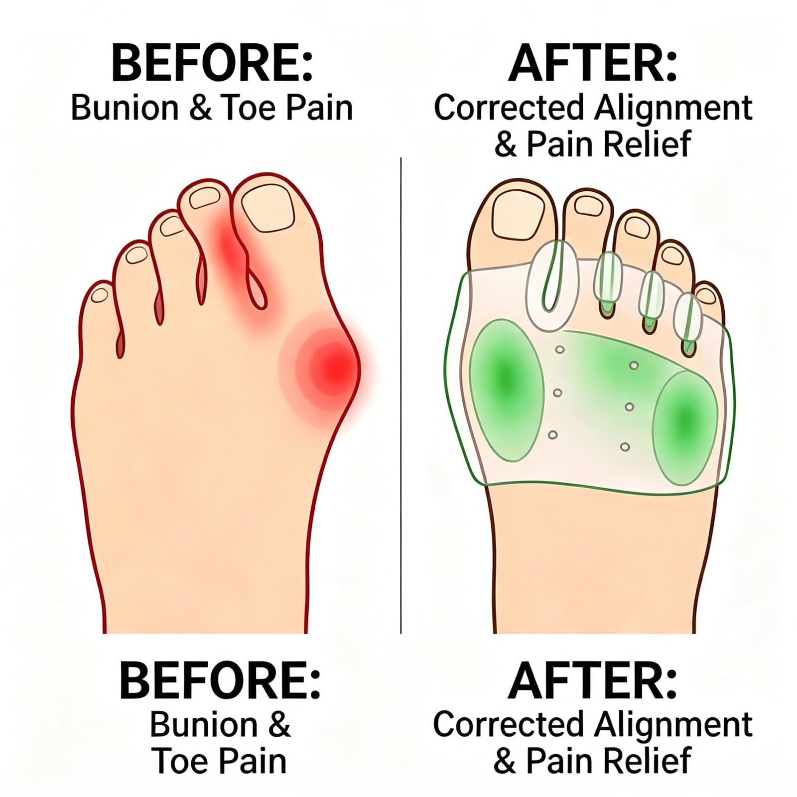 Generic silicone texture and thickness close-up highlighting cushioned, flexible comfort