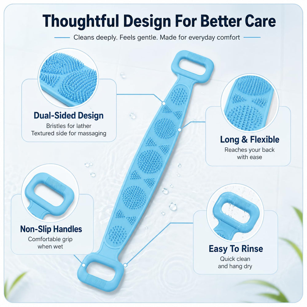 Generic textured massage surface delivering deeper exfoliation and stimulation