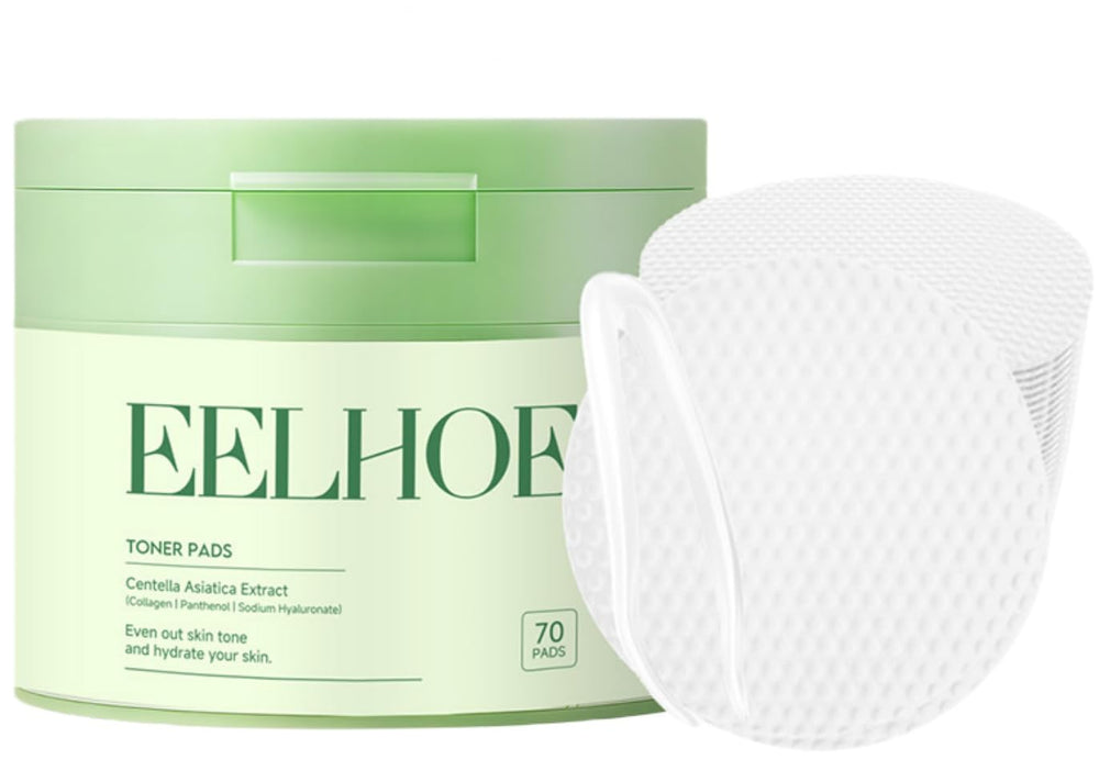 Generic toner pads front jar showing convenient resealable packaging and hydrated pads benefit