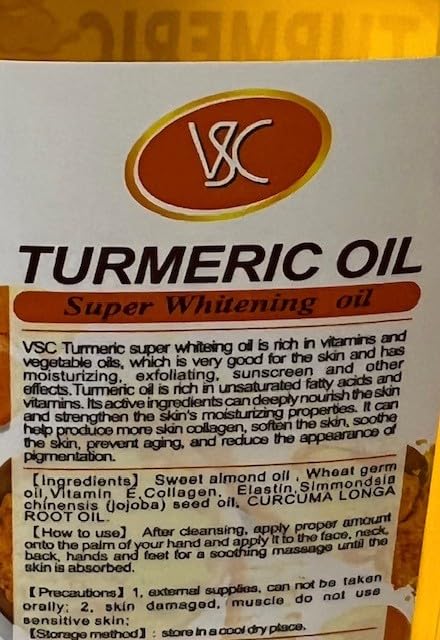Generic turmeric oil bathroom lifestyle on vanity conveying daily routine glow
