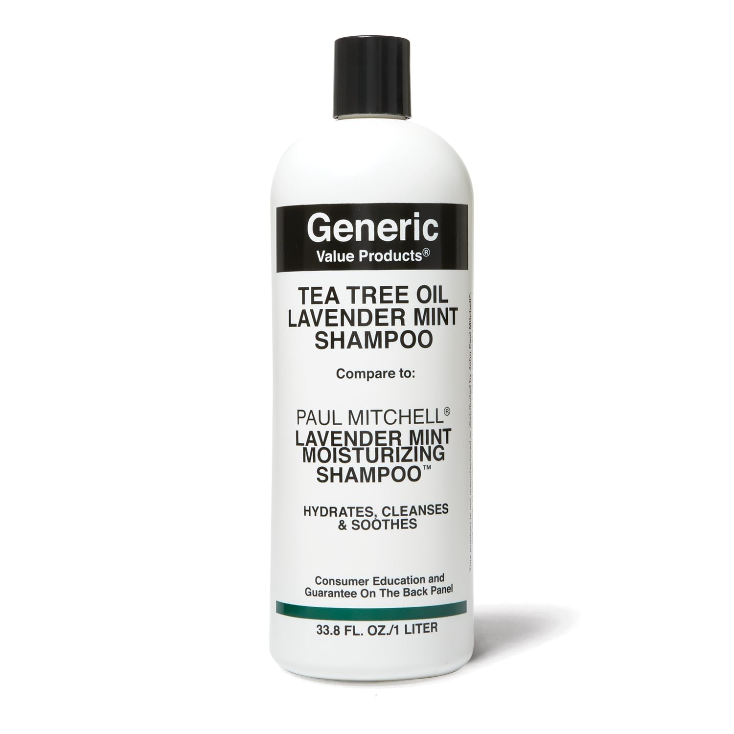 Generic Value Products front bottle showing 33.8 oz size and lavender benefit