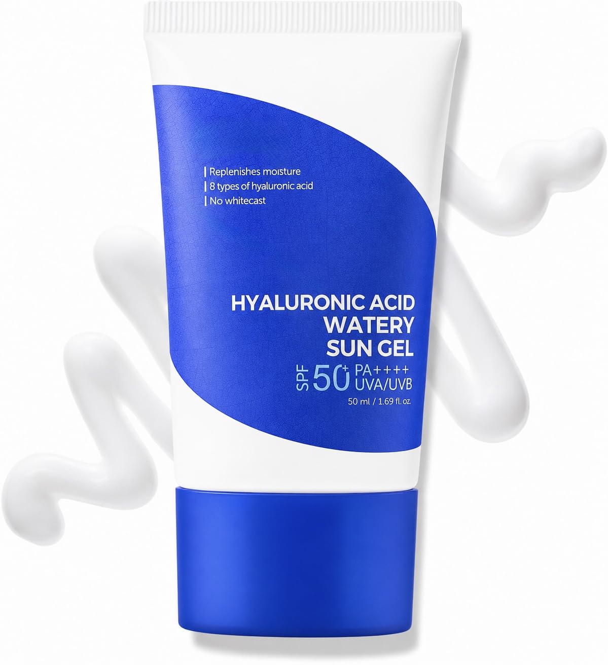 Generic brand front packaging showing SPF 50+ protection and compact size benefit