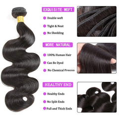 GENEROUS 4x4 lace closure detail showing natural parting and realistic scalp blend
