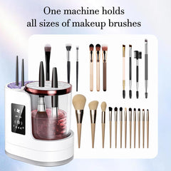 Genstlooe brushes submerged during wash demonstrating deep gentle cleansing