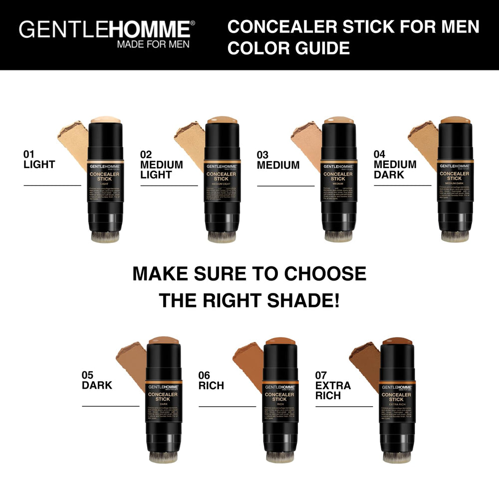 Gentlehomme concealer box back label highlighting ingredients and product details