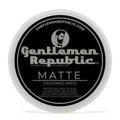 Gentlemen Republic front jar showing 4oz matte paste and strong hold