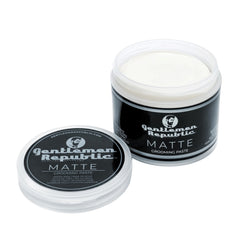 Gentlemen Republic open jar close-up texture showing matte, non-greasy formula