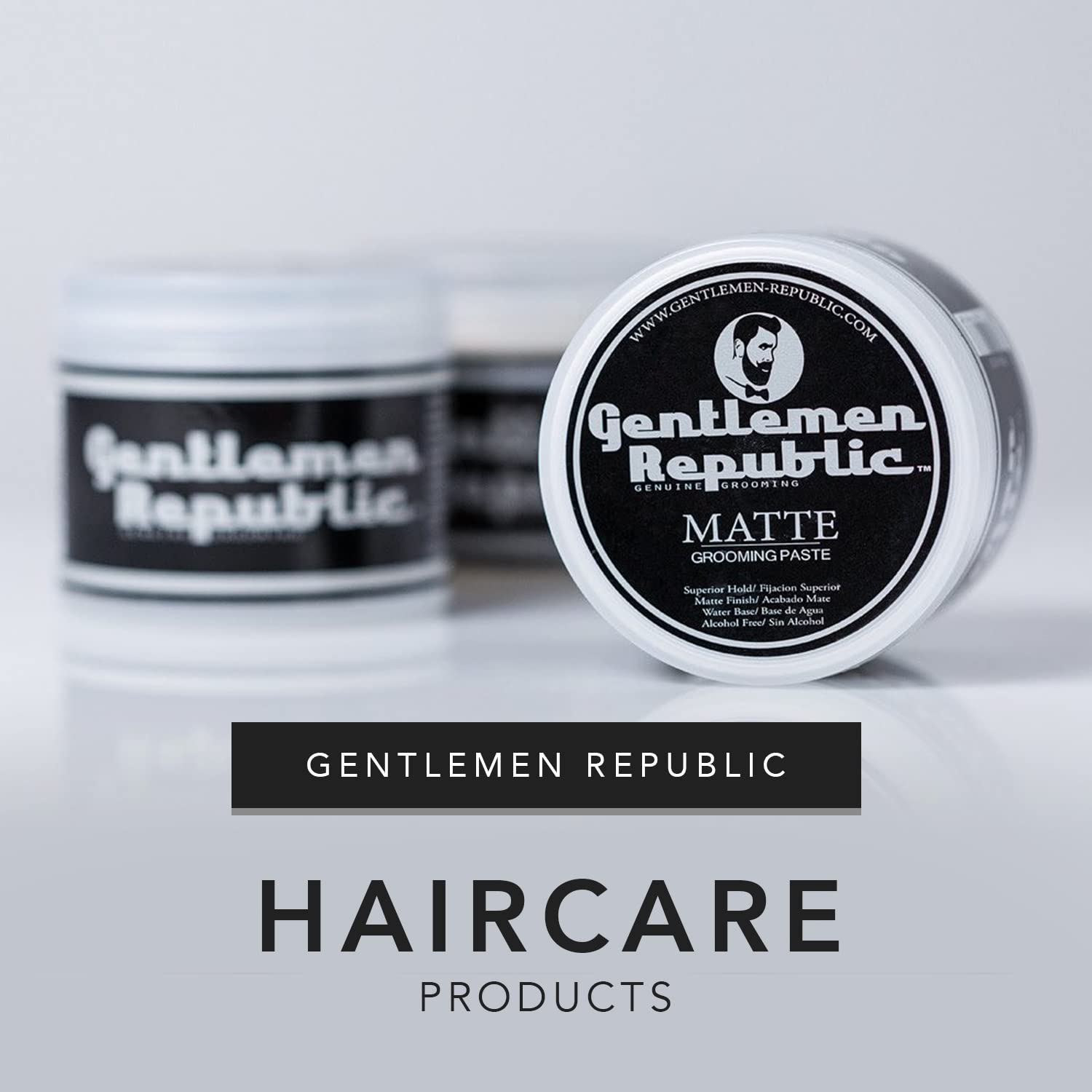 Gentlemen Republic medium-length hairstyle showing separation and flexible hold