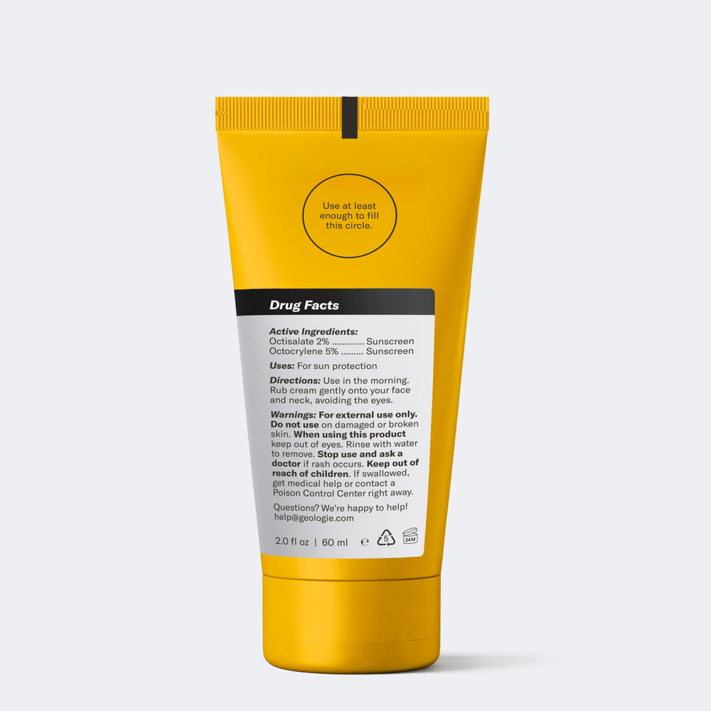 Geologie product on bathroom counter in lifestyle scene for daily use