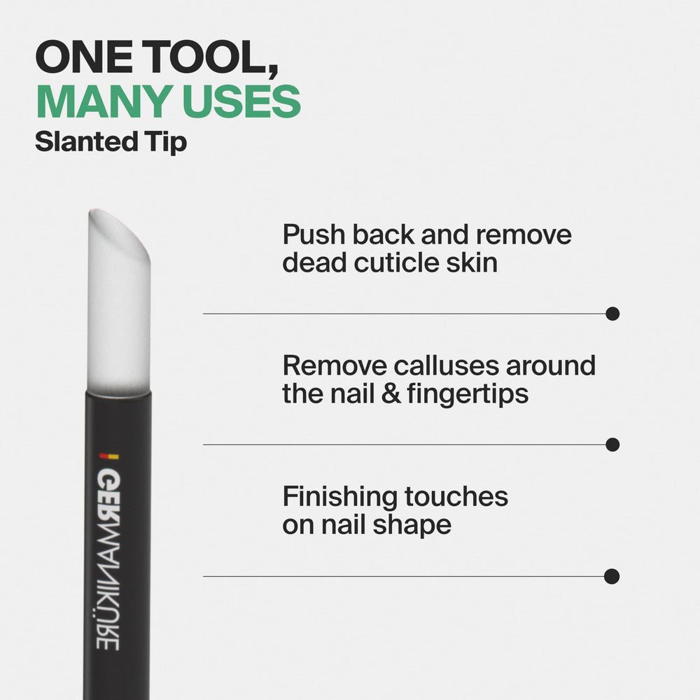 GERMANIKURE handle texture detail highlighting comfortable grip for steady use