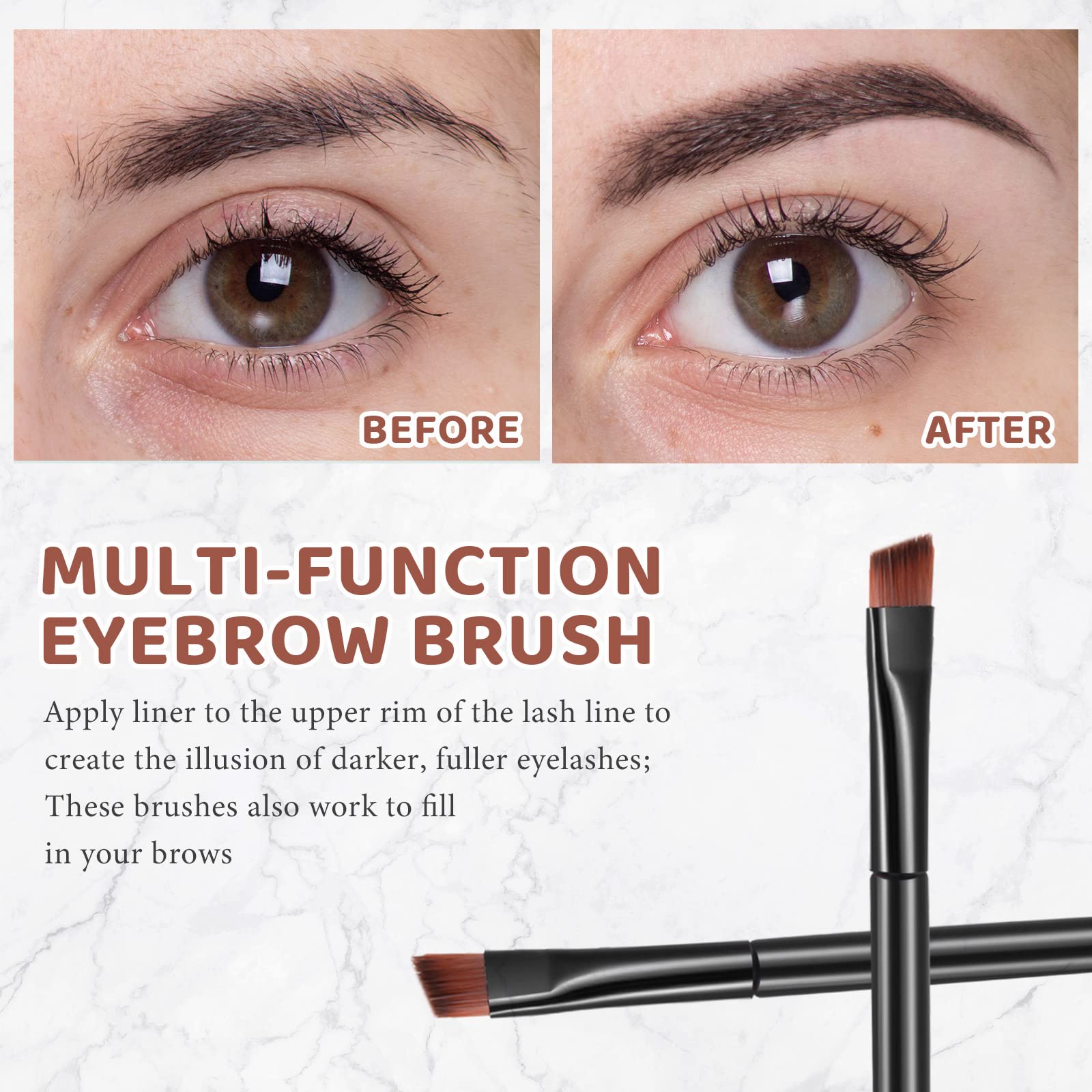 Gerrii angled head detail demonstrating slanted tip for accurate brow shaping