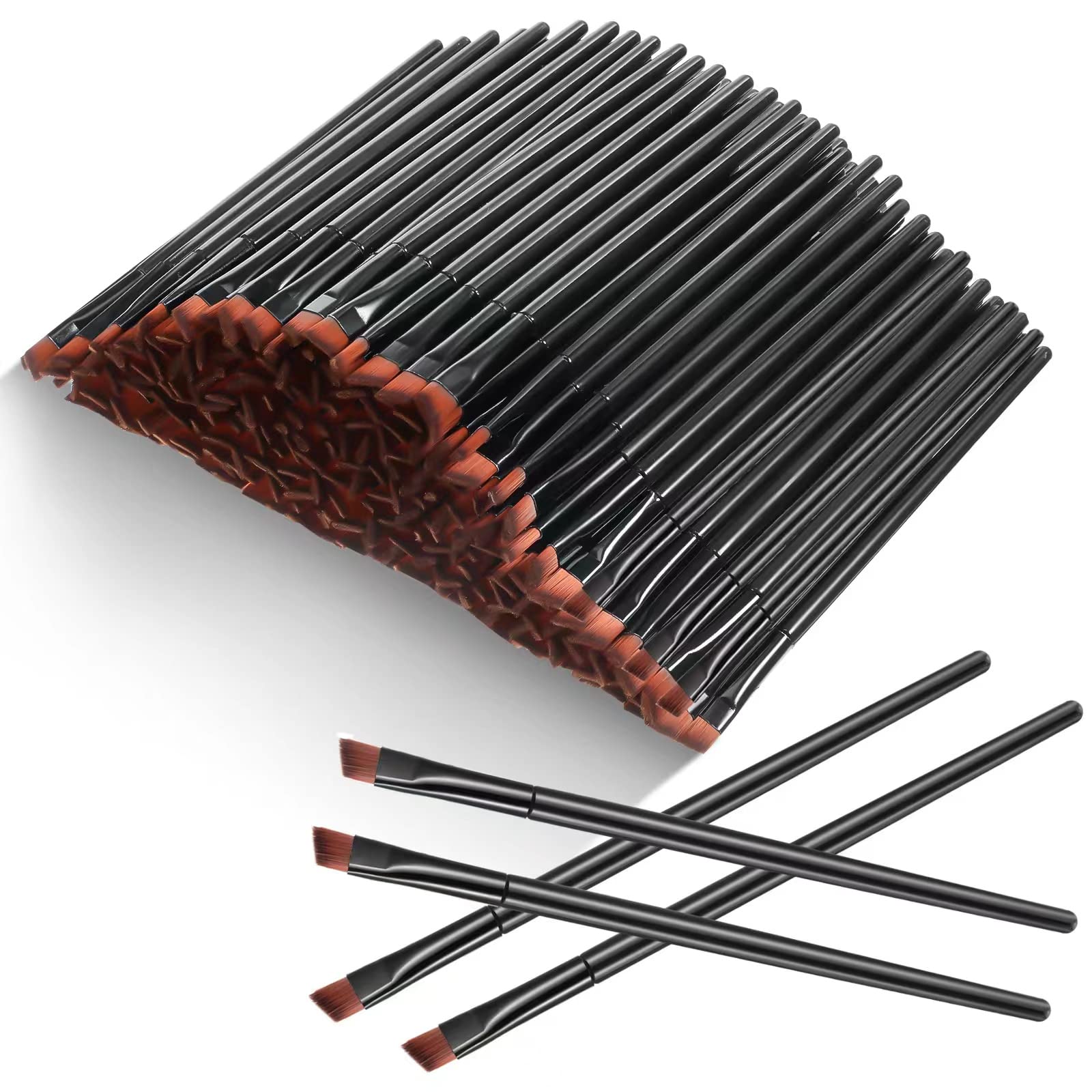 Gerrii front packaging showing 200 disposable angled eyebrow brushes, practical bulk supply