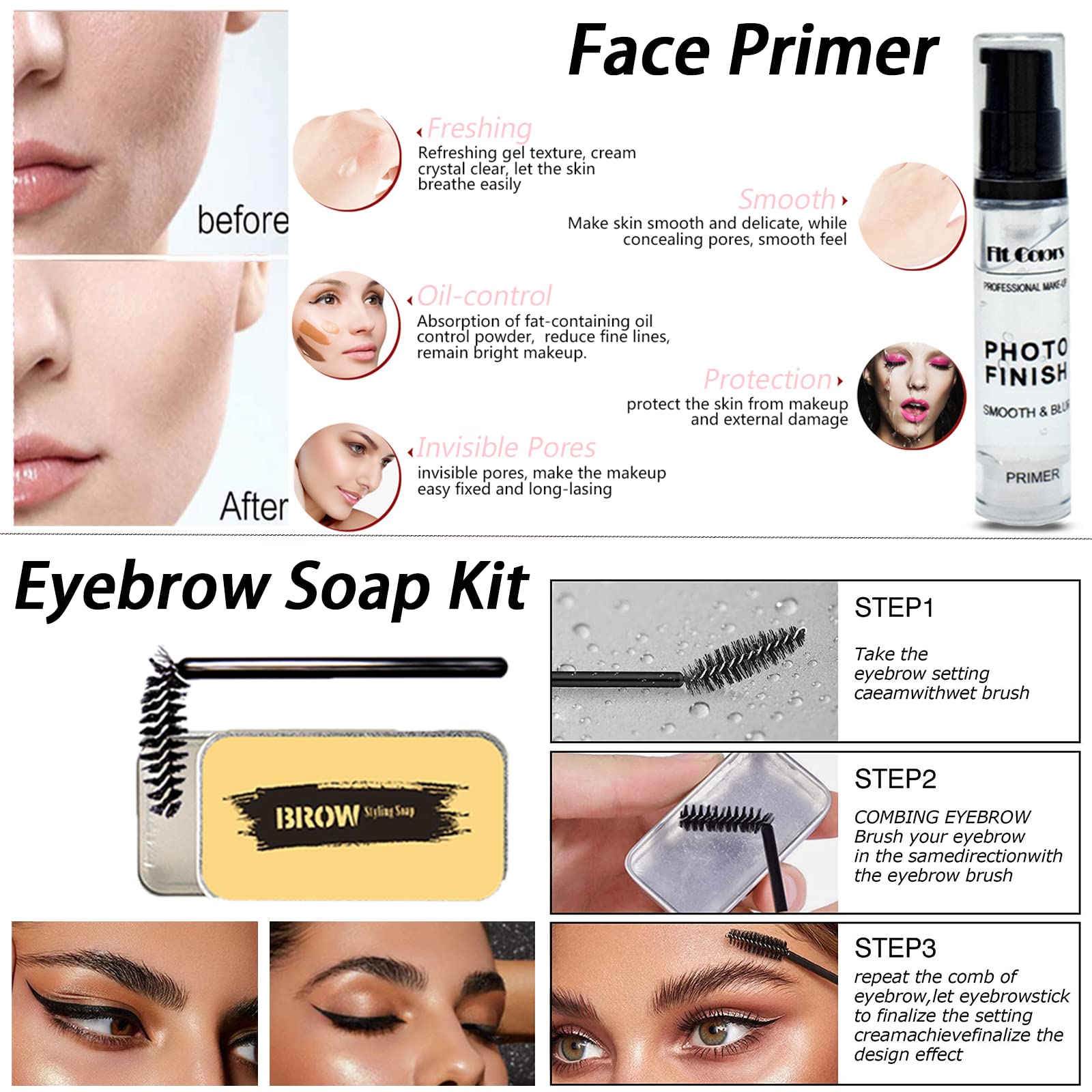 Geyomi before and after application demonstrating natural enhancement
