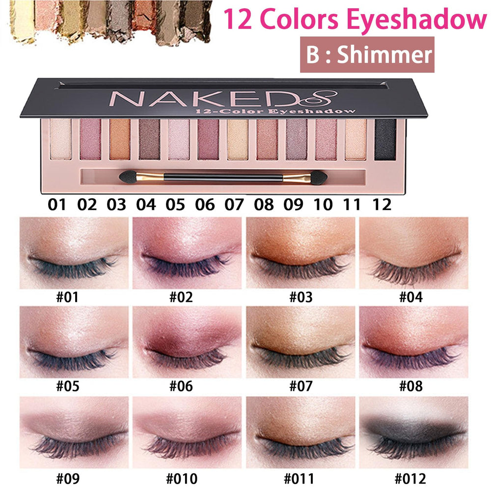 Geyomi open 12-color eyeshadow palette with high-pigment payoff