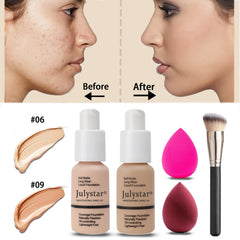 Geyomi foundation and primer close-up showing smooth finish