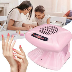 GGAIFbp control panel close-up highlighting hot and cold mode buttons for flexible drying