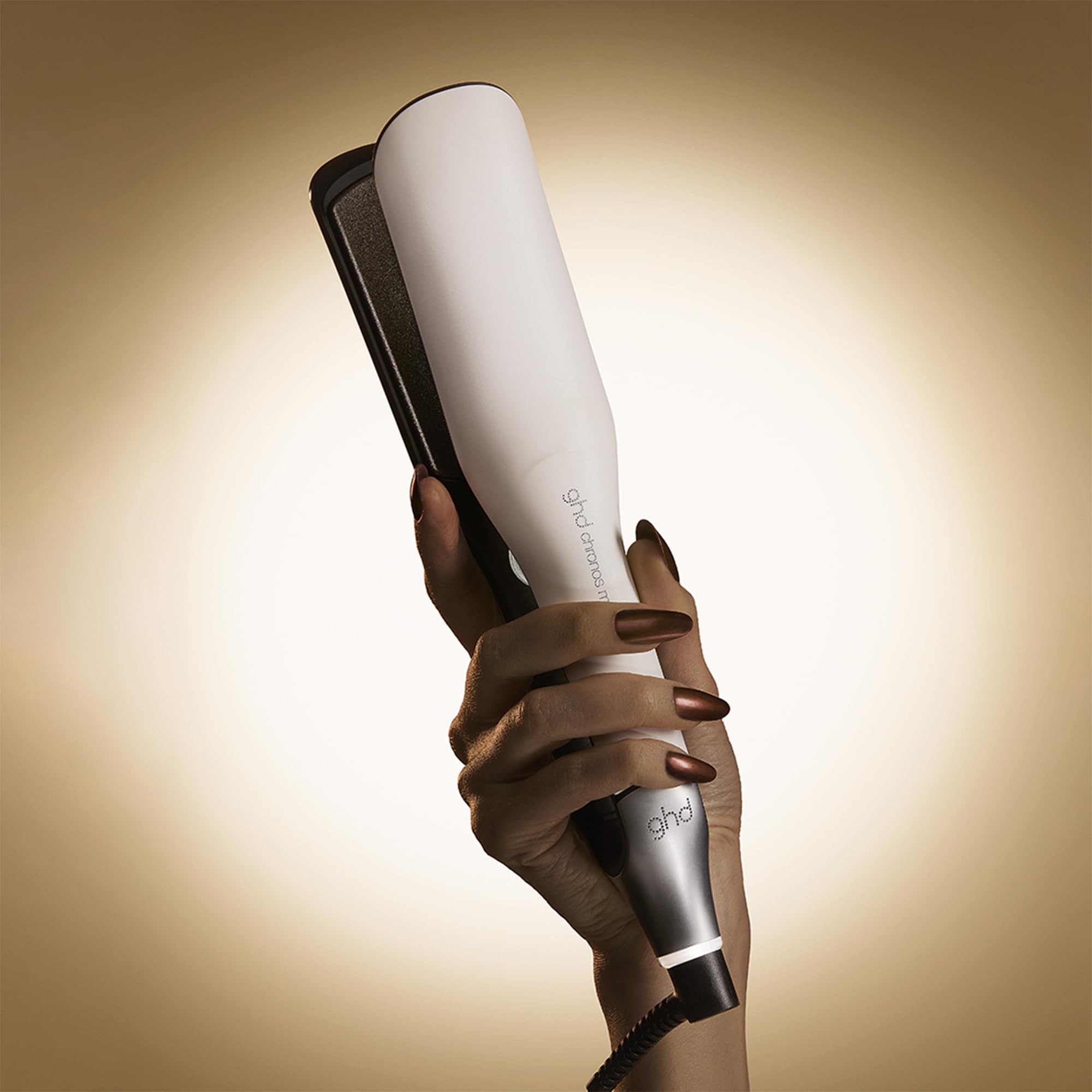 ghd Chronos packaging with accessories for gift-ready presentation benefit
