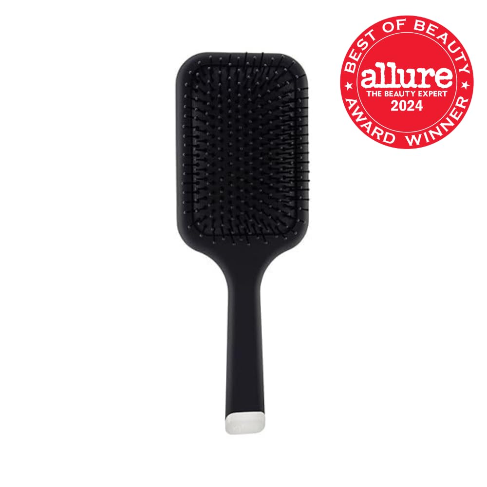 ghd paddle brush detangling long thick hair to minimize breakage