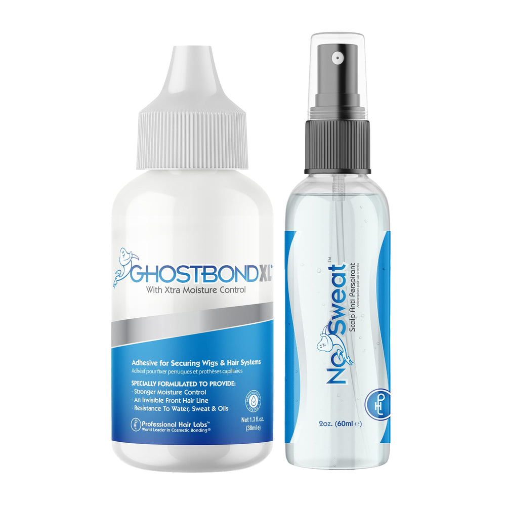 GHOSTBOND kit front packaging showing both products for secure wig bonding
