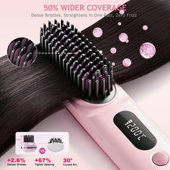 GHSLZE LED display on Go Brush Pro showing temperature and battery for precise control