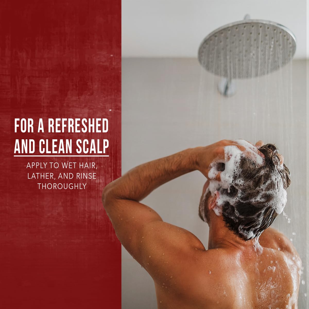 GIBS used on beard demonstrating softening and removal of dirt for groomed look