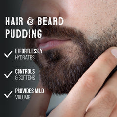 GIBS Con Man cream texture close-up, showcases smooth hydration for hair