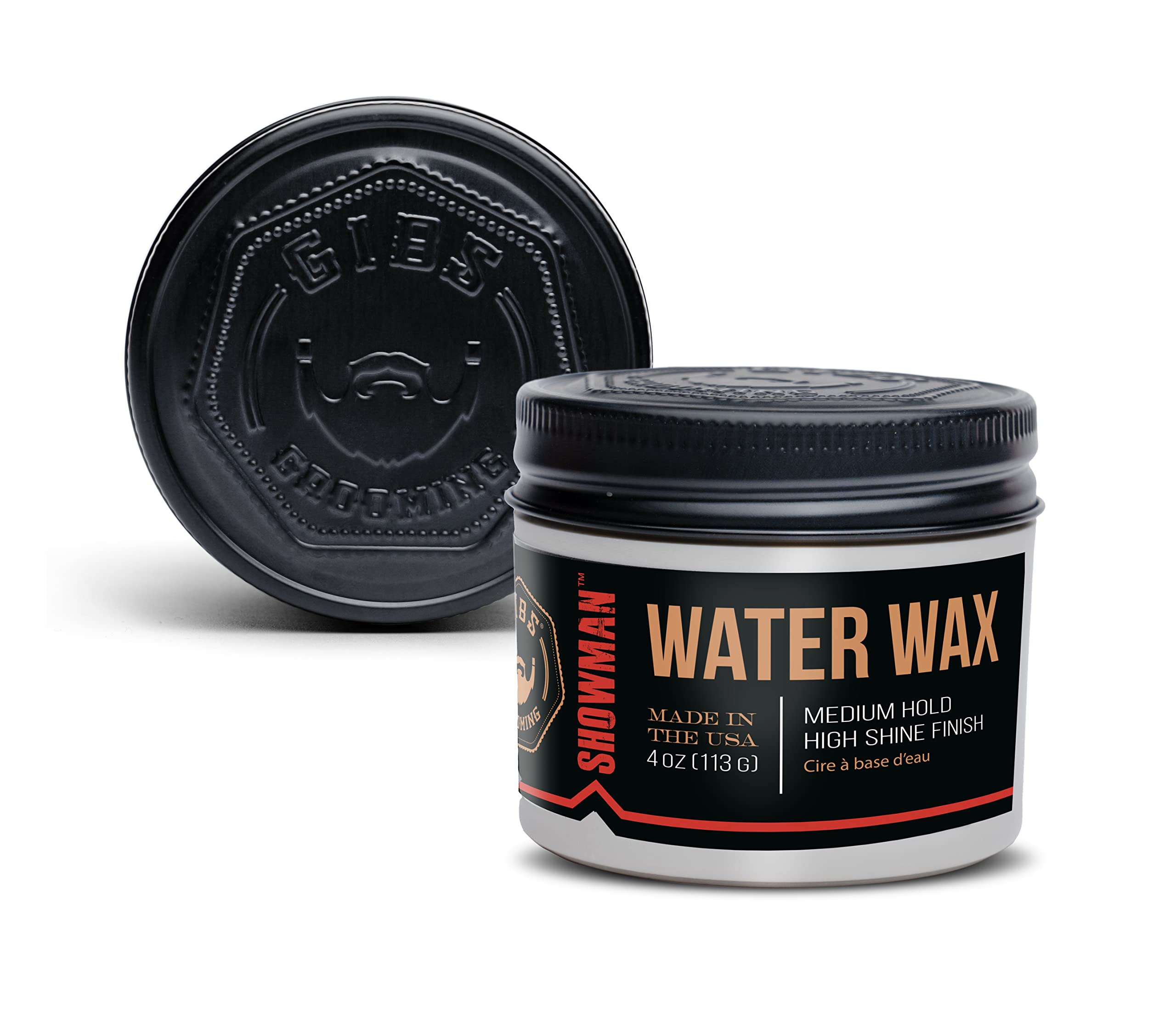 GIBS jar front view showing label and high-shine promise