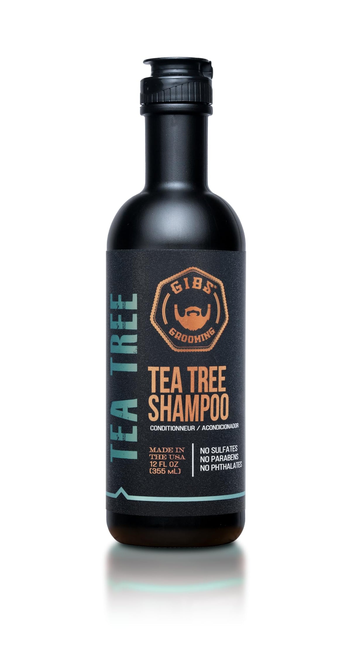 GIBS front bottle shot showing label and 12 oz size with clean appeal