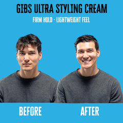 GIBS application on hands demonstrating easy spreadability and effortless styling control