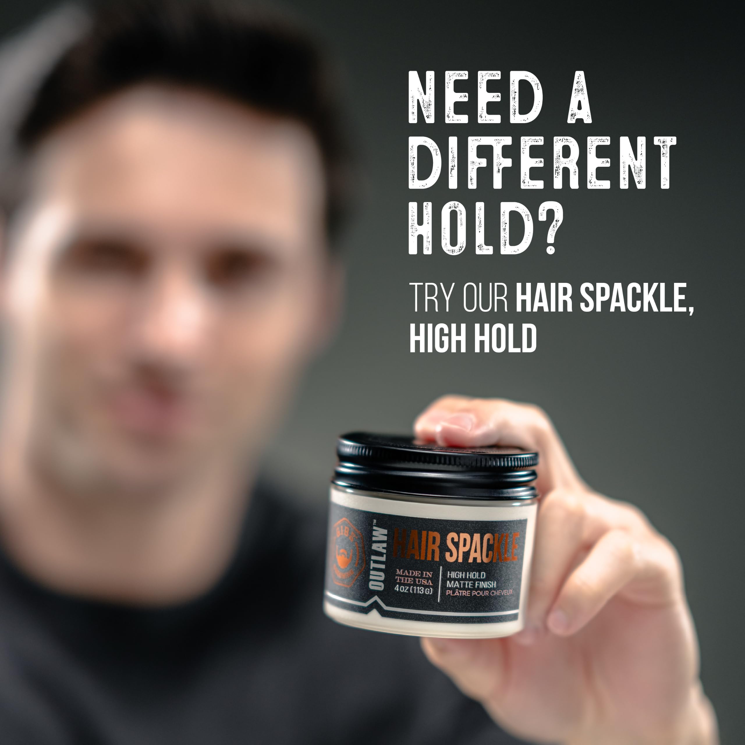 GIBS grooming label close-up emphasizing fragrance notes and premium presentation