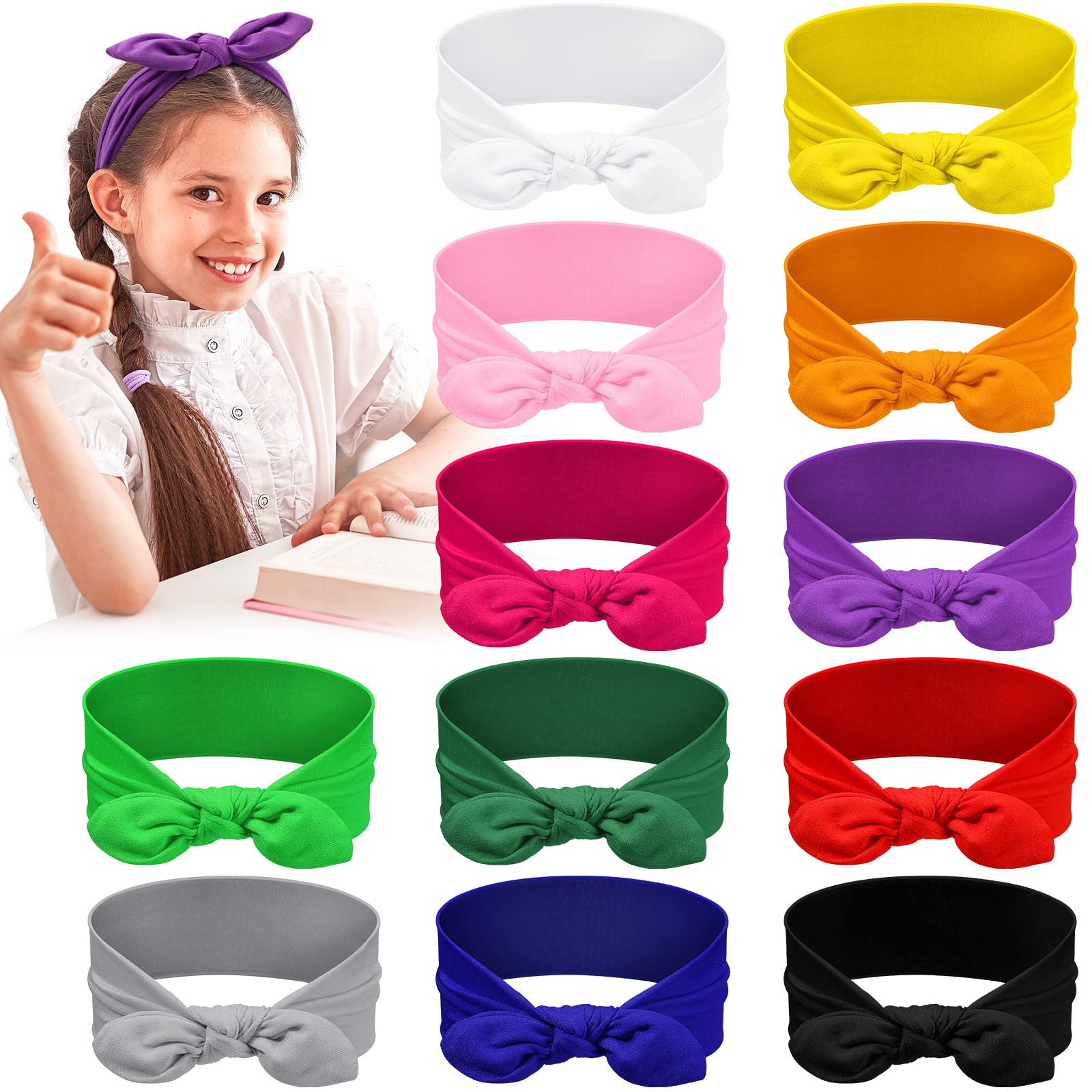 Giegxin front packaging showing 12 colorful headbands and clear assortment