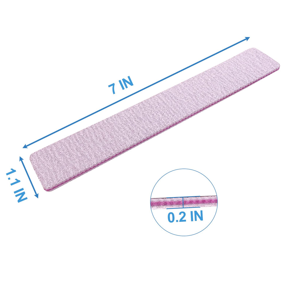 GigaGround filing an acrylic nail demonstrating quick shaping benefit