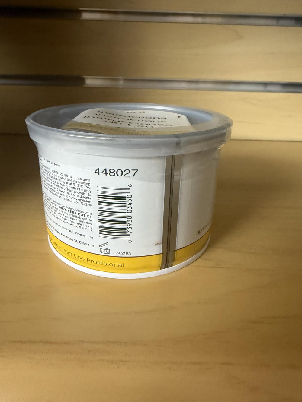 GIGI 13oz jar next to a coin for scale indicating economical quantity per jar