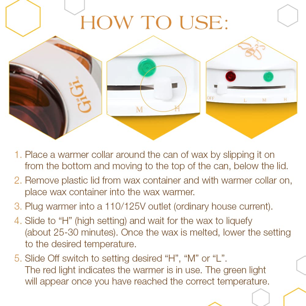 GiGi wax warmer placed in a salon setting conveying professional appearance and workflow