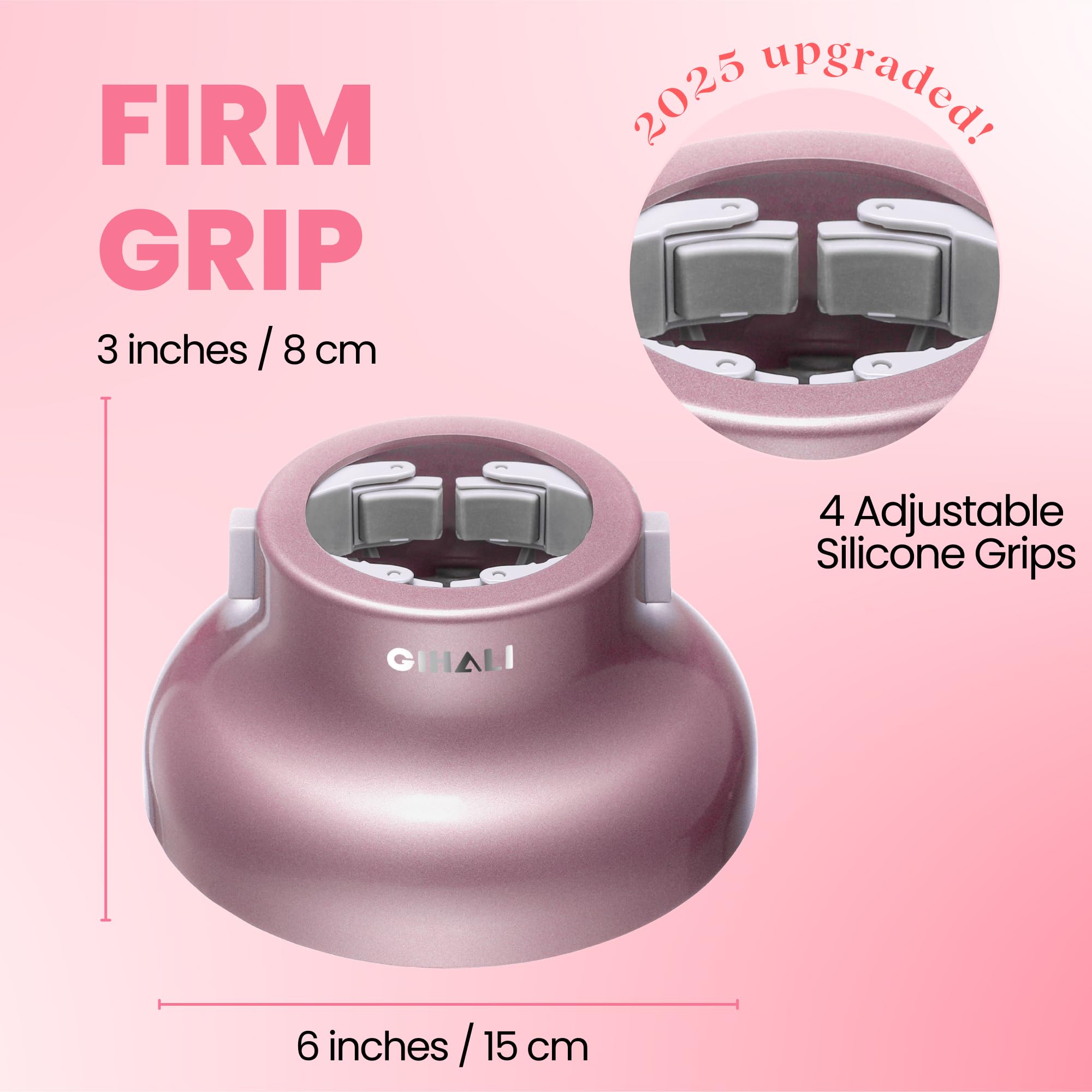 GIHALI close-up of one-hand installation button for easy attachment