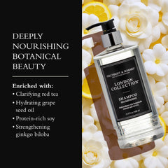 Gilchrist & Soames shampoo lather texture demonstrating gentle foaming action