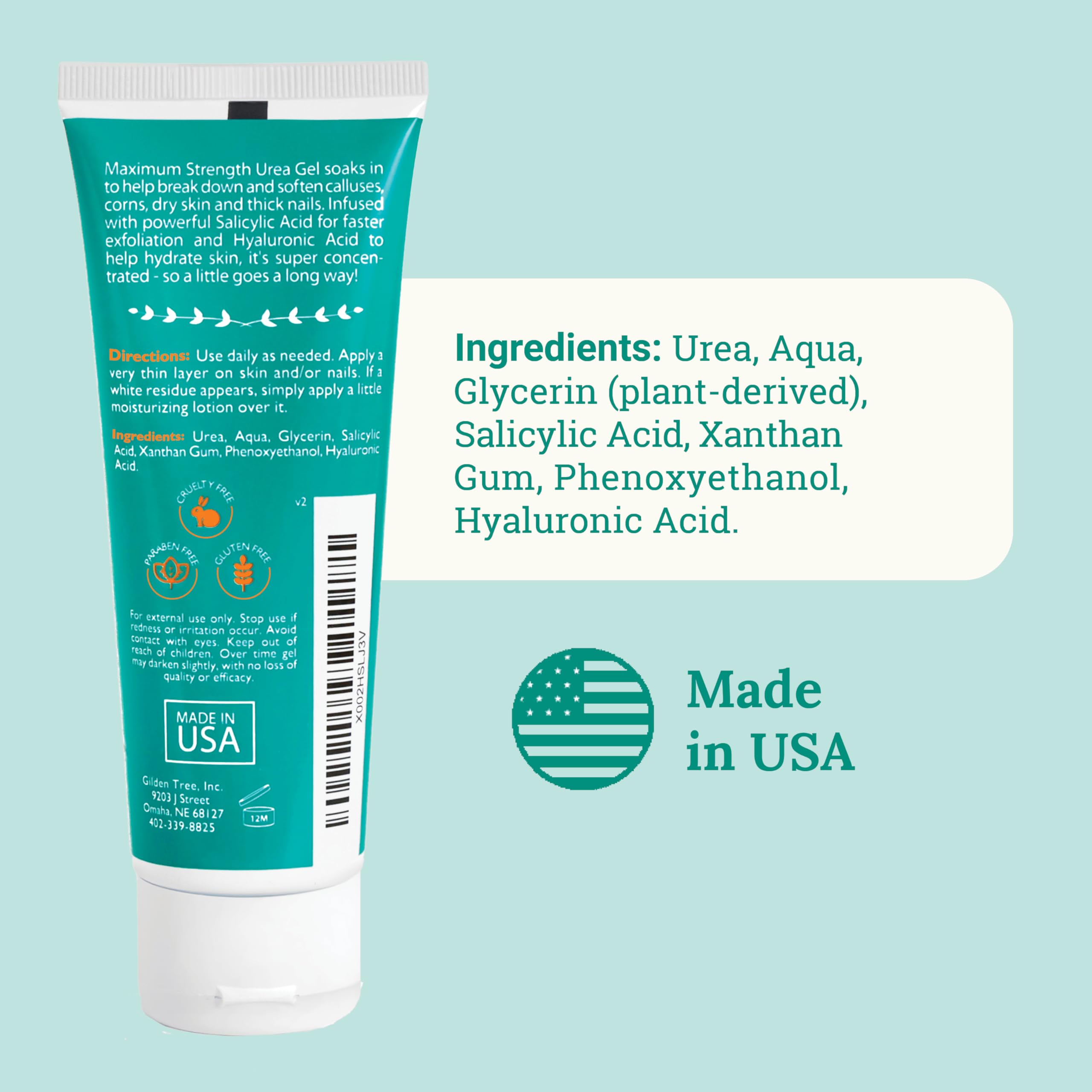 GILDEN TREE box and tube flatlay illustrating packaging and what’s inside