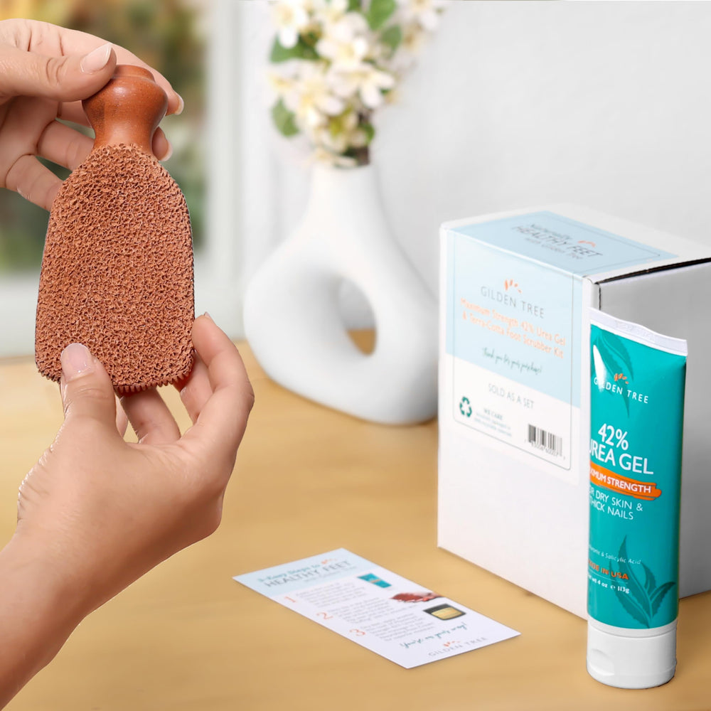 GILDEN TREE kit staged in bathroom to show convenient at-home spa use
