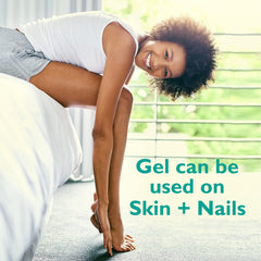 GILDEN TREE tube open dispensing gel onto fingertip for targeted application