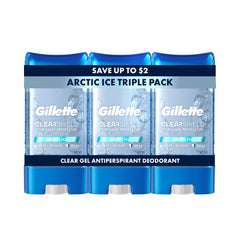 Gillette clear gel front packaging showing 72 hour protection benefit