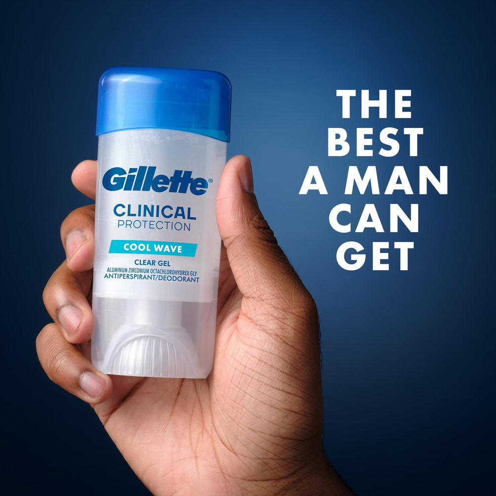 Gillette clinical cool wave lifestyle scene showing fresh scent for daily wear