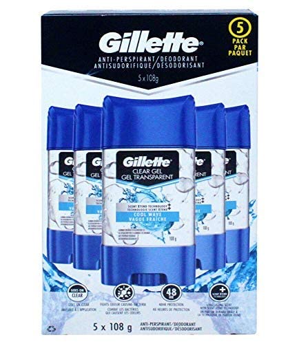 Gillette endurance clear gel stick open displaying smooth applicator