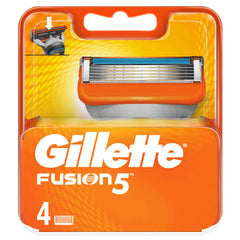 Gillette Fusion5 front packaging showing cartridge set and branding for reliable replacement
