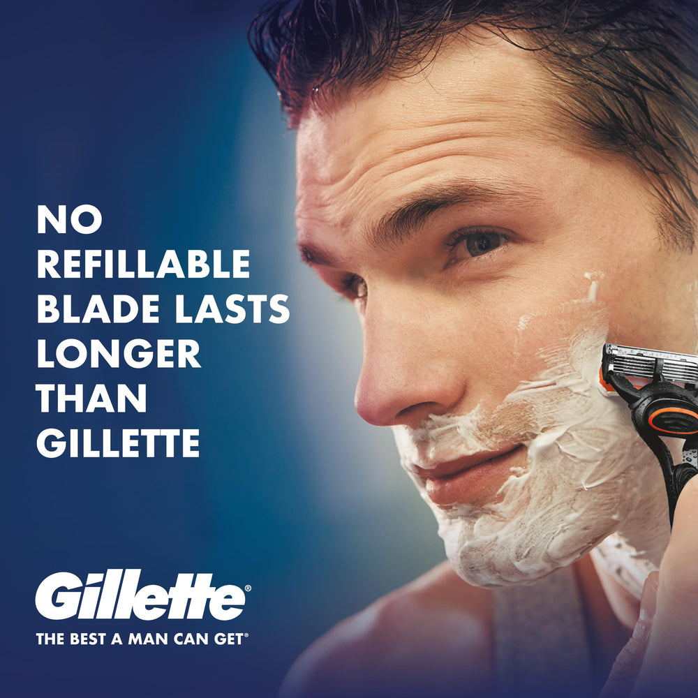 Gillette Fusion5 in bathroom setting showing everyday grooming routine convenience