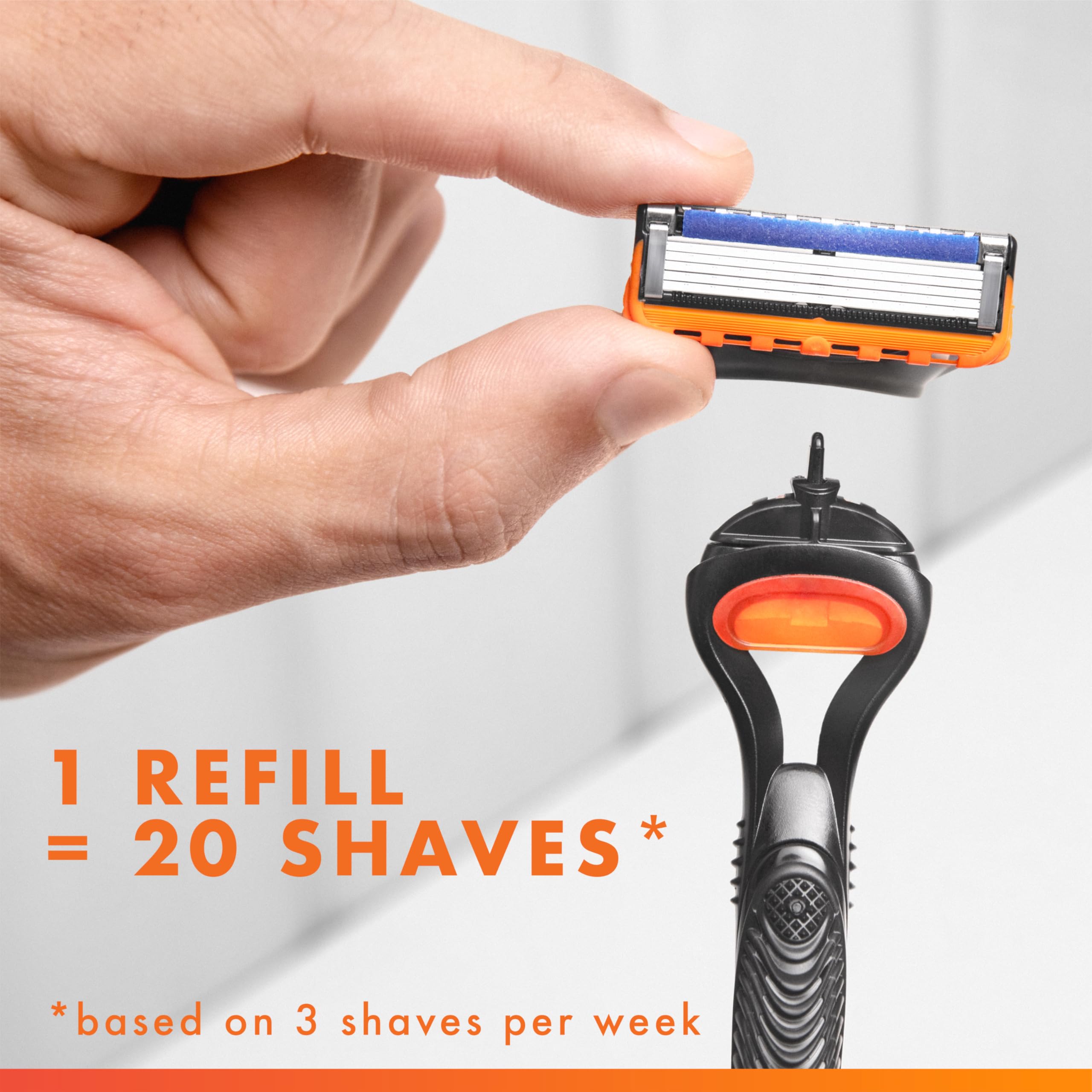 Gillette Fusion5 lubricating strip focus for smoother glide and reduced irritation