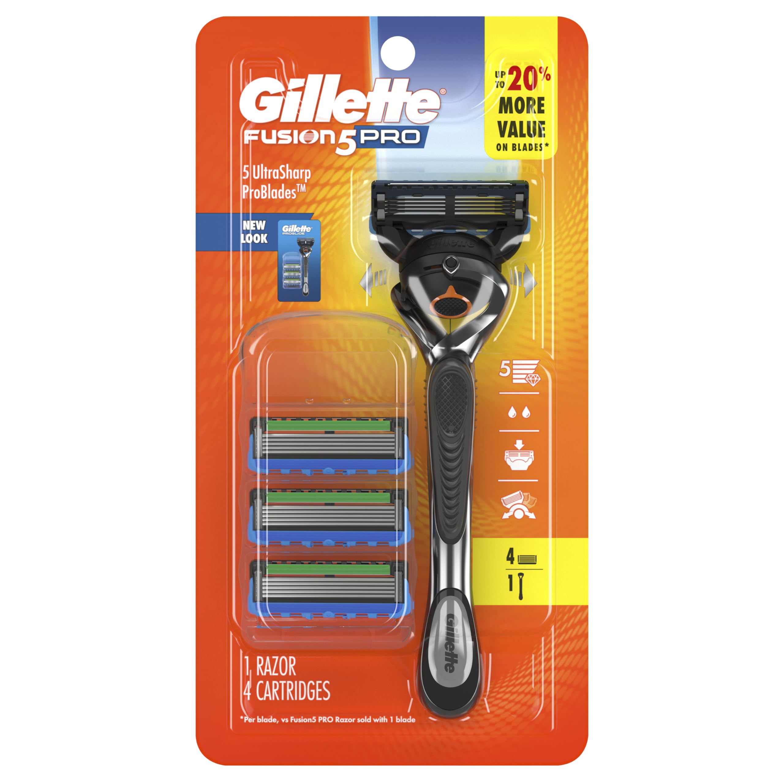 Gillette razor in-shower use demonstrating smooth wet-shaving performance