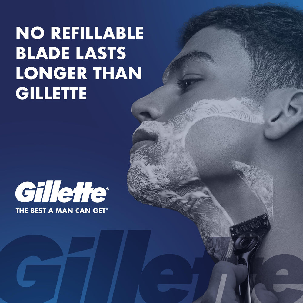 Gillette Labs blade close-up highlighting five blades for a closer, smoother shave