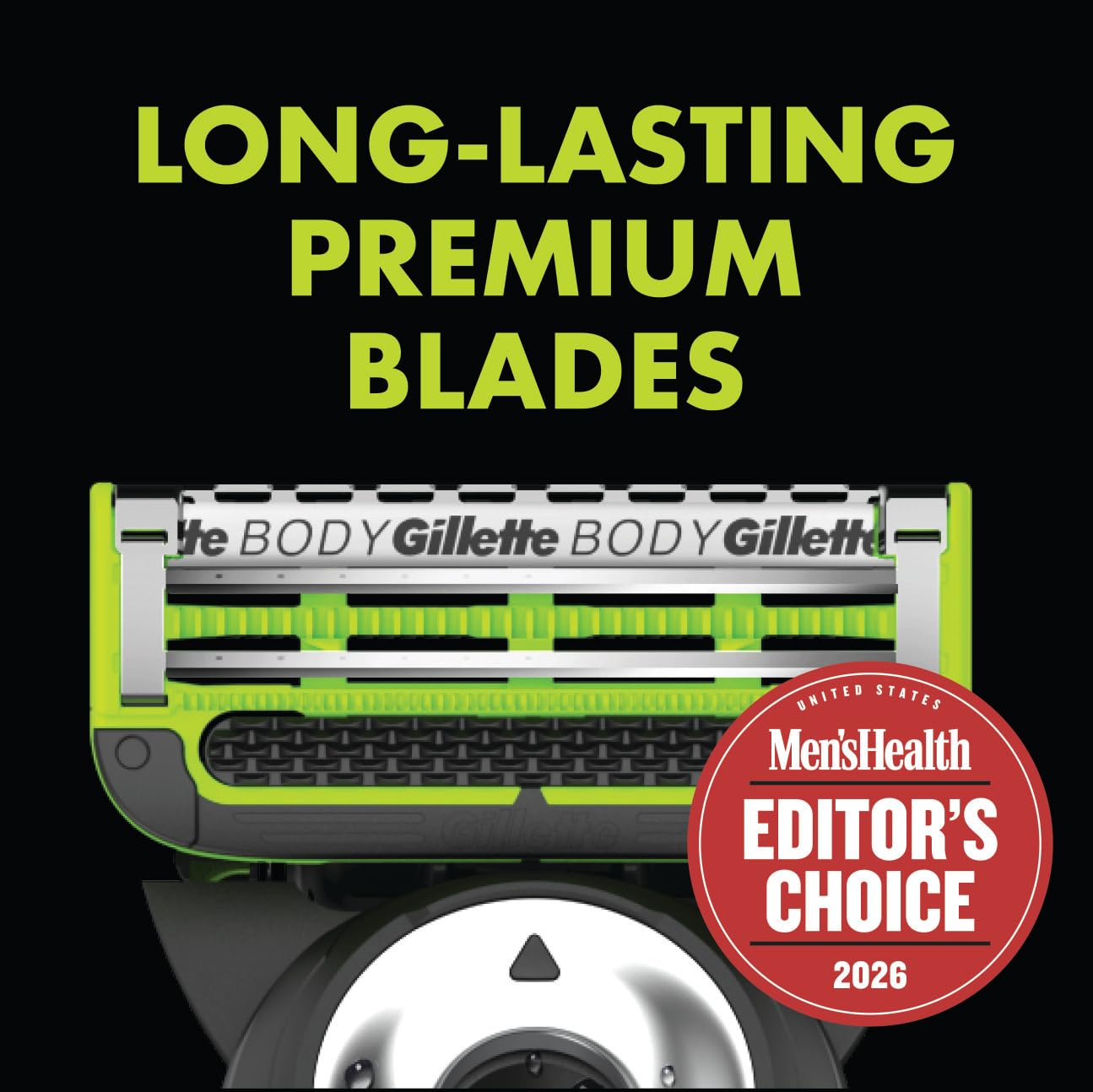 Gillette Labs body cartridge anti-ingrown bar detail to reduce ingrowns