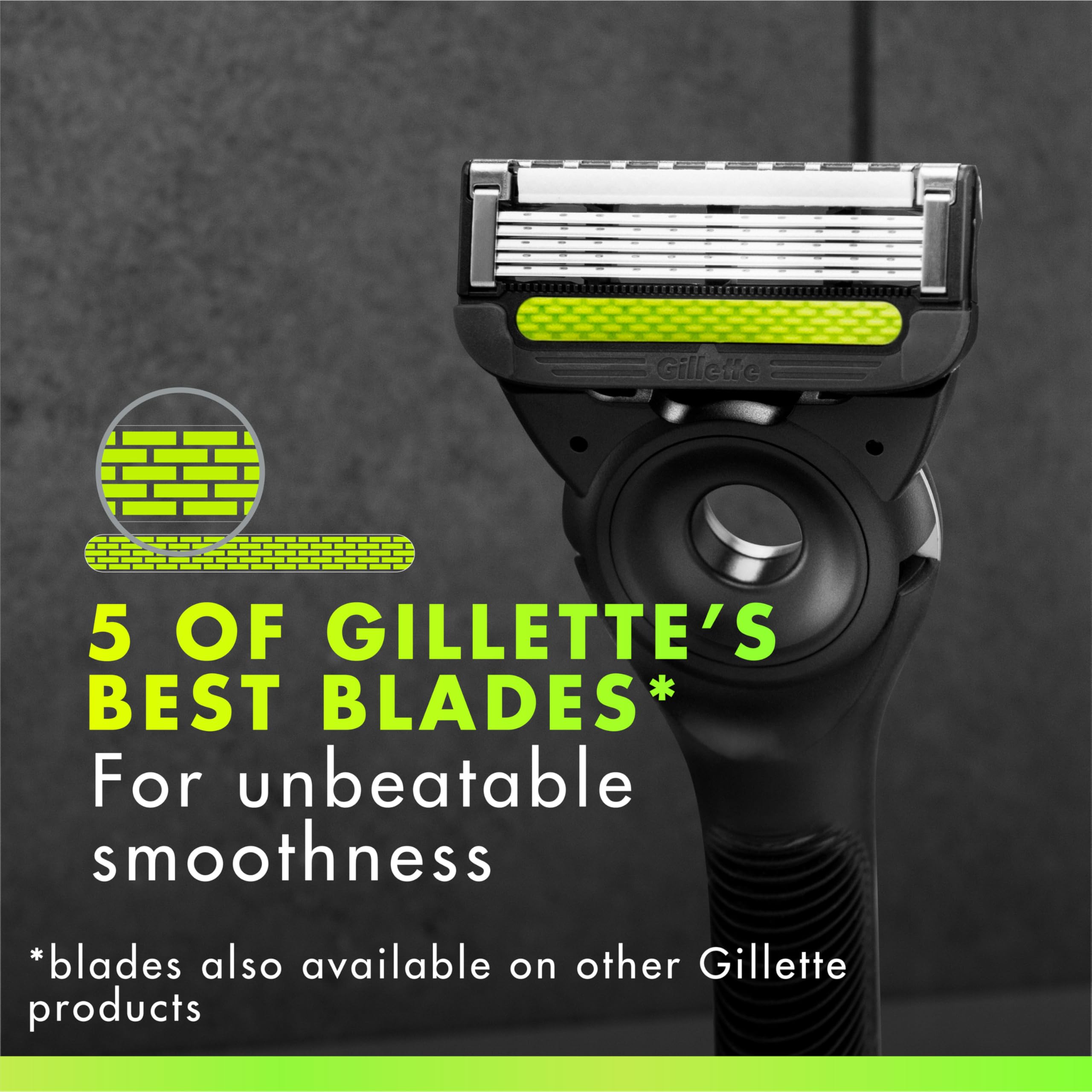 Gillette Labs refill aligning with Exfoliating Bar showcasing compatibility and improved prep